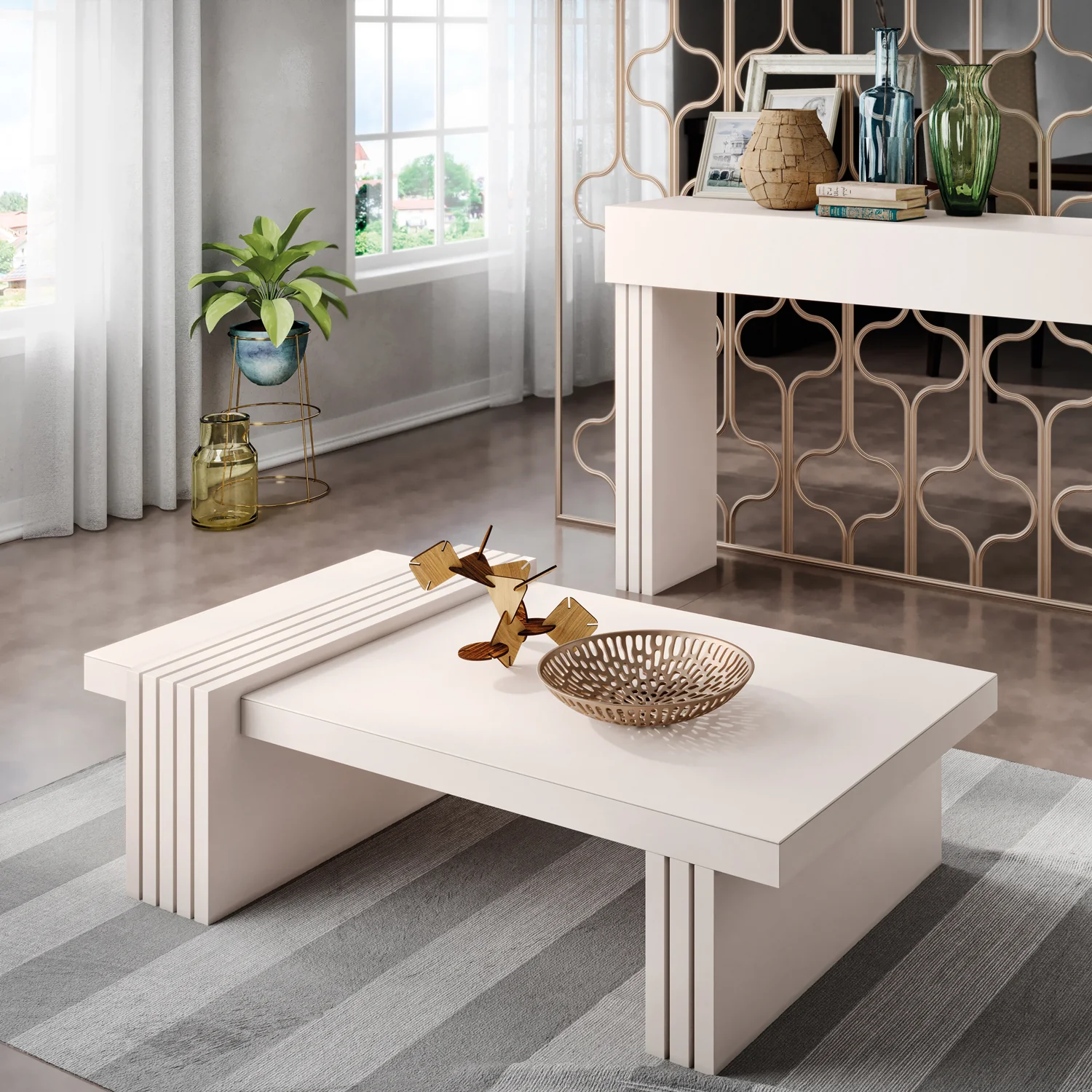 Mesa de centro en madera